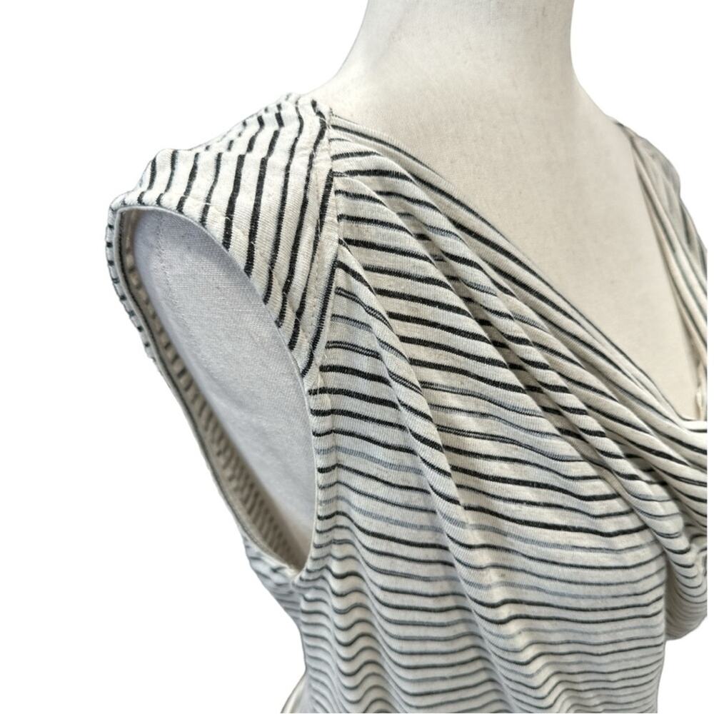 Derek Lam Striped Jersey Knit Drop Waist Dress Size M - Picture 6 of 10